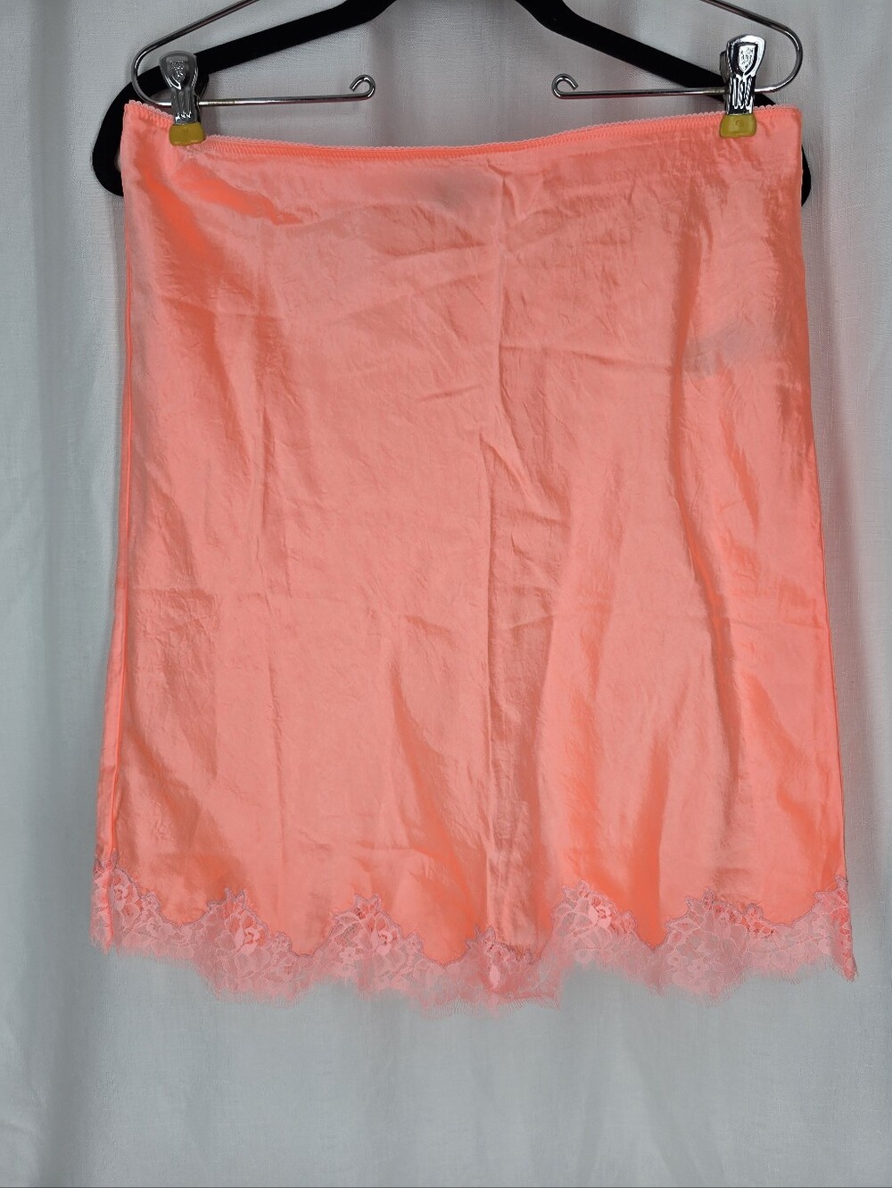 J. Crew Coral Pink Lace-Hem Half Slip